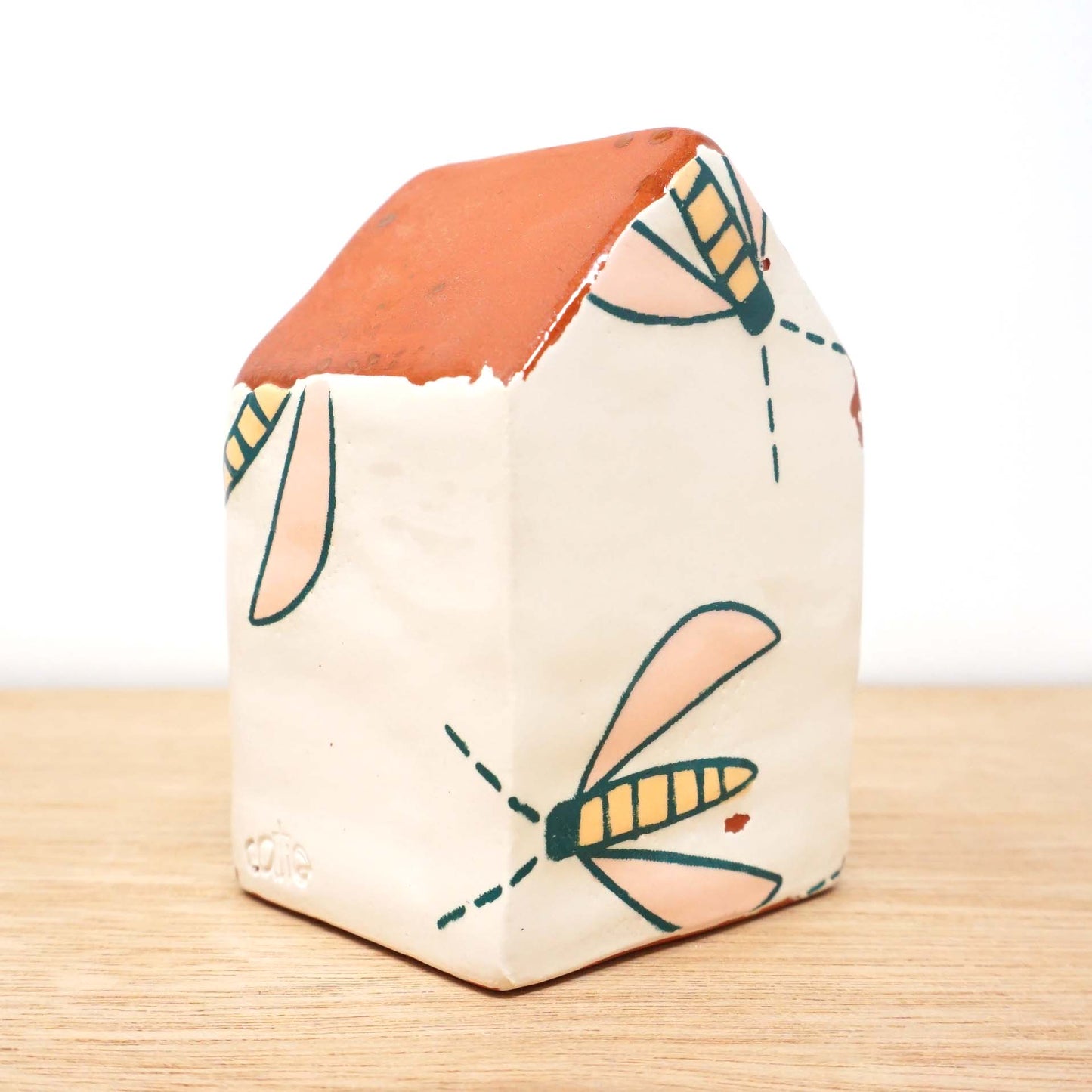 Flower Flies 3.625" House Sculpture
