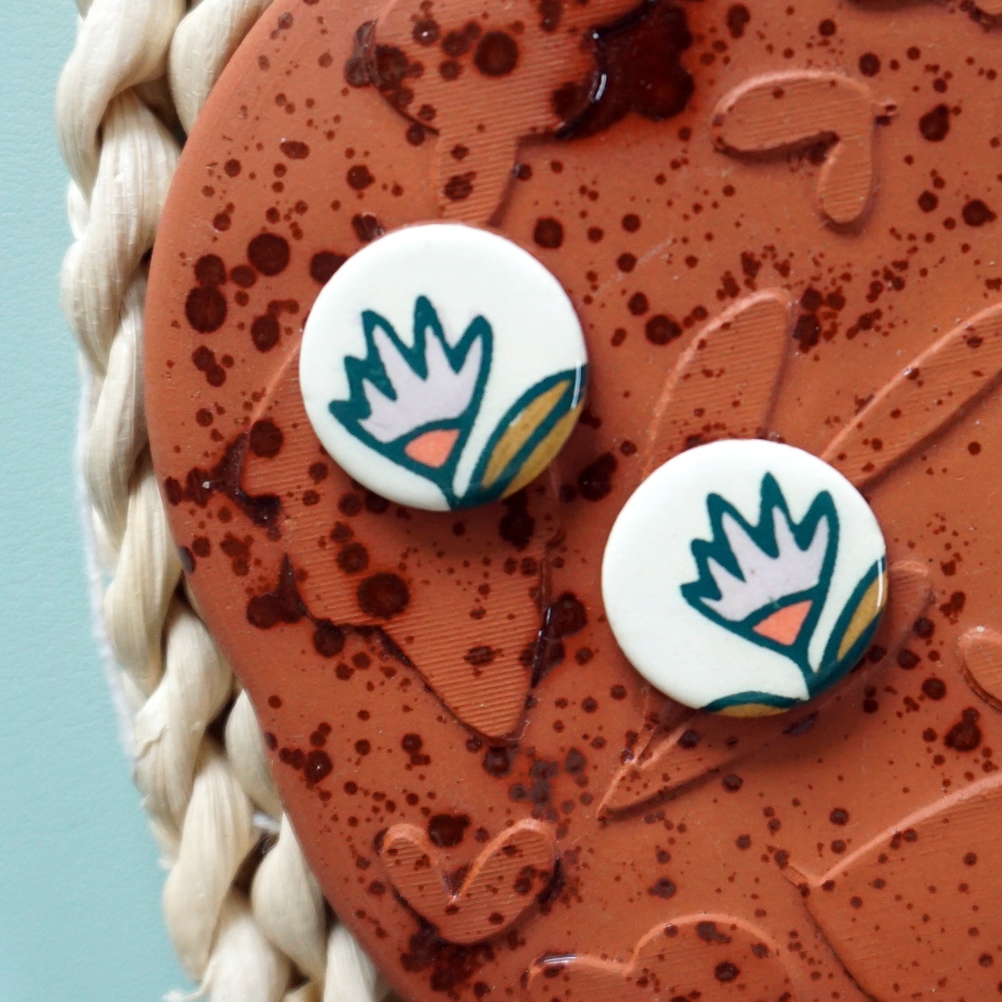 Prairie Sprig Stud Post Earrings