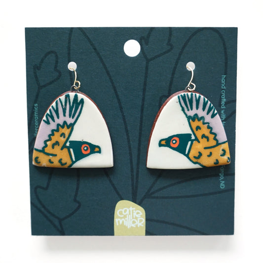 Pheasant Dangle Earrings