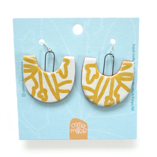 Bold Botanical Dangle Earrings