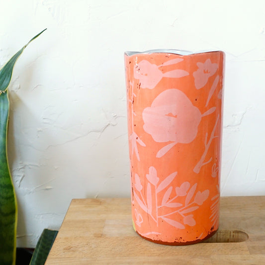 Scatterling Coral Large Vase