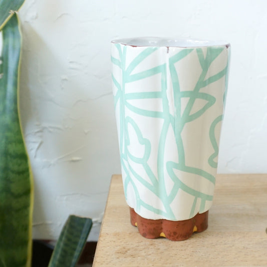 Bold Botanical Tumbler Cup Mint