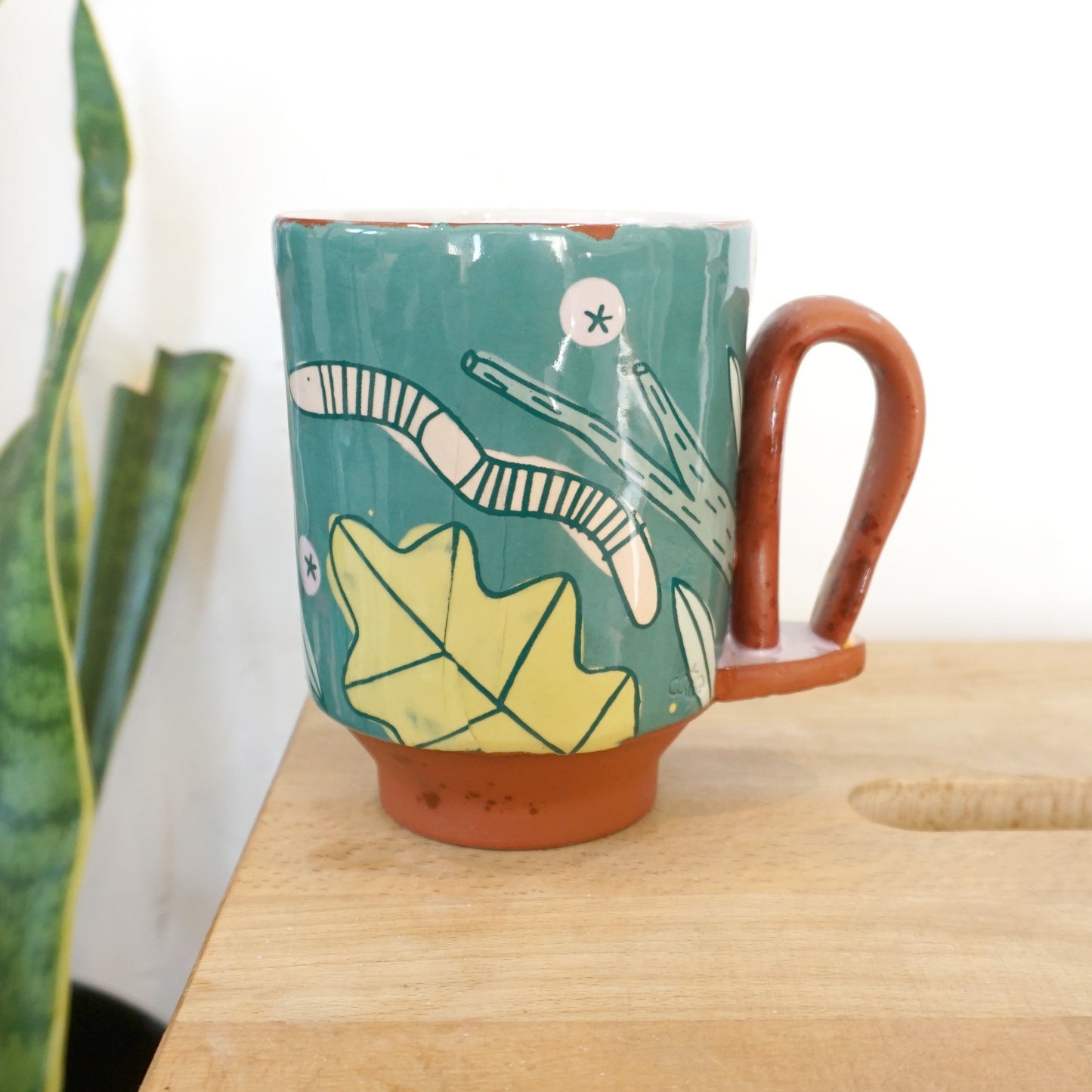 Forest Floor Loop Handle Mug