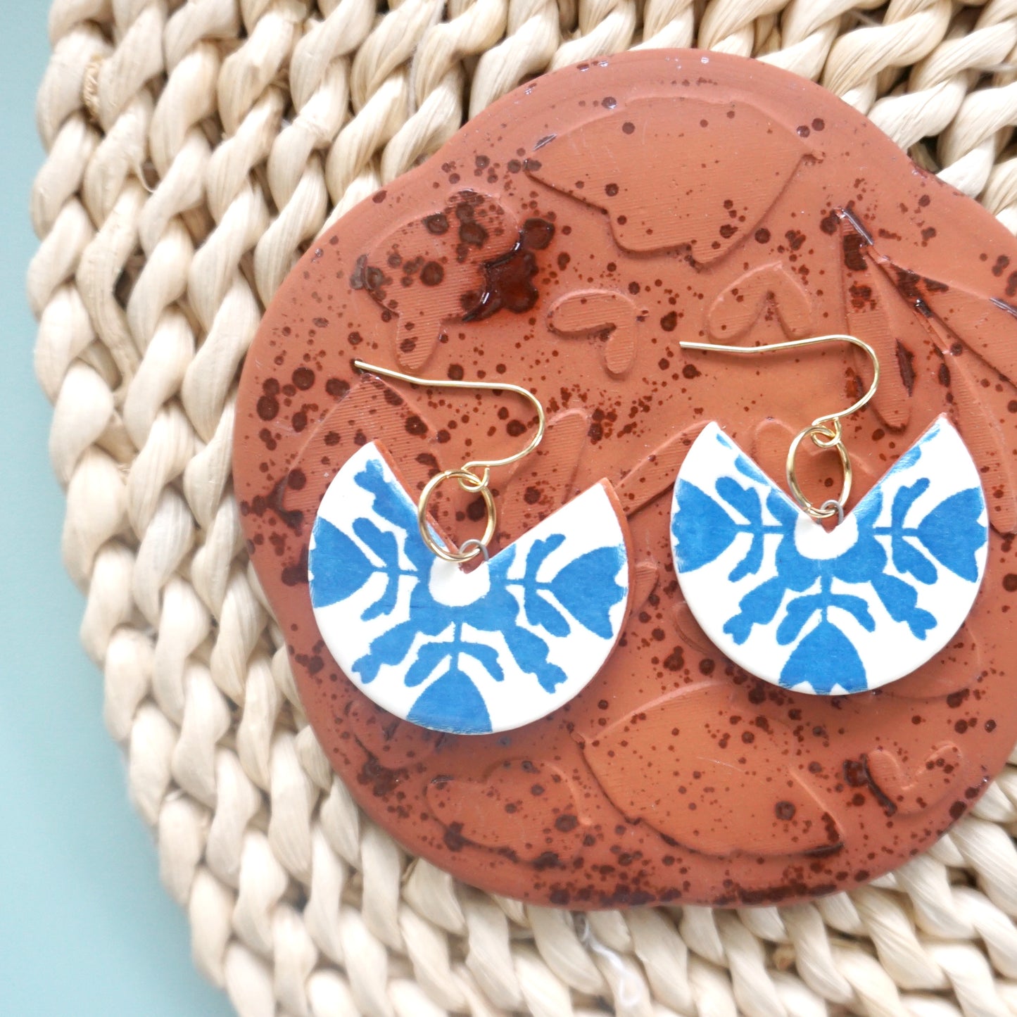 Whig Rose Dangle Earrings
