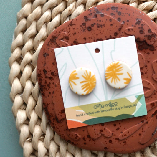 Burst Stud Post Earrings