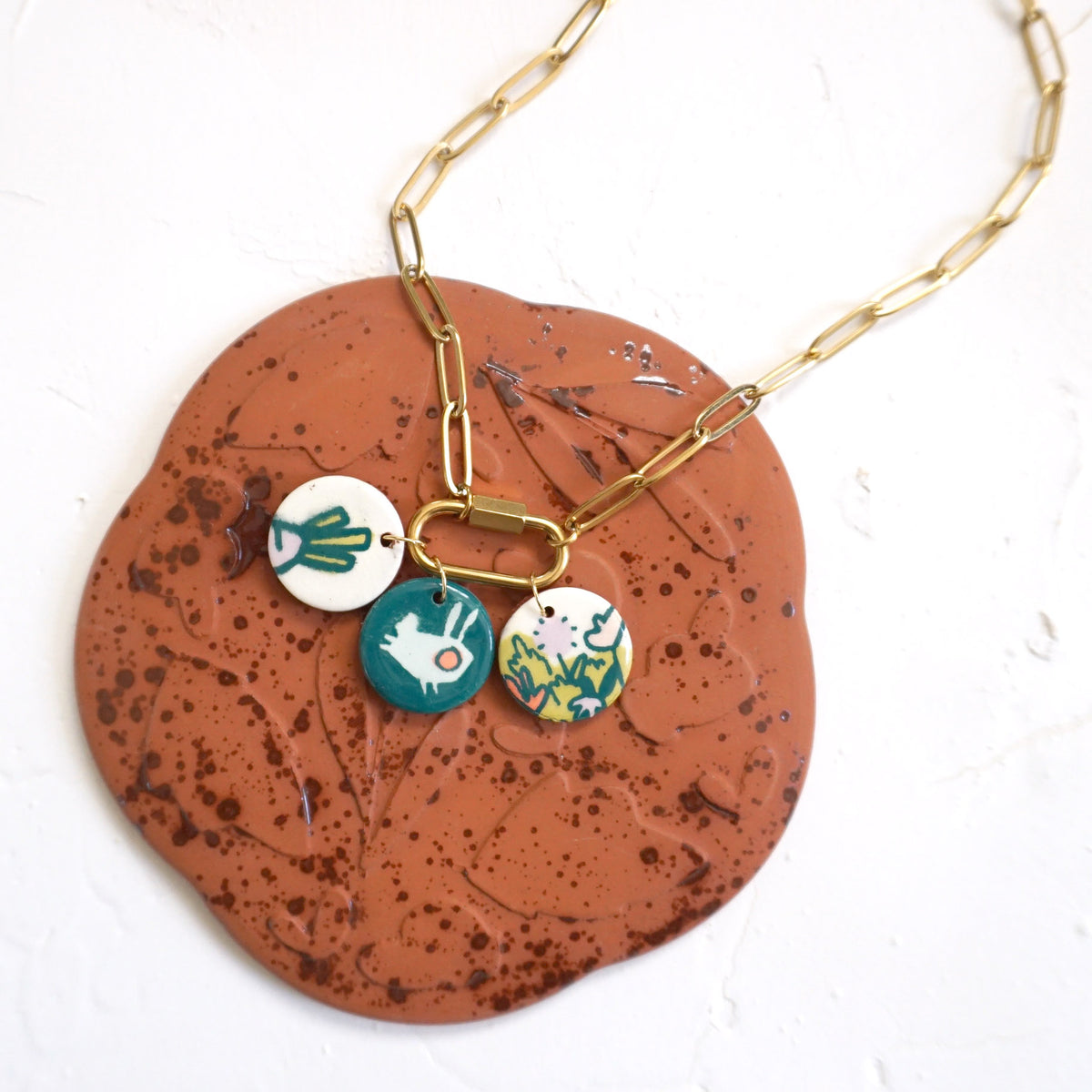 Multi-Charm Necklace: Garden Hop Wholesale