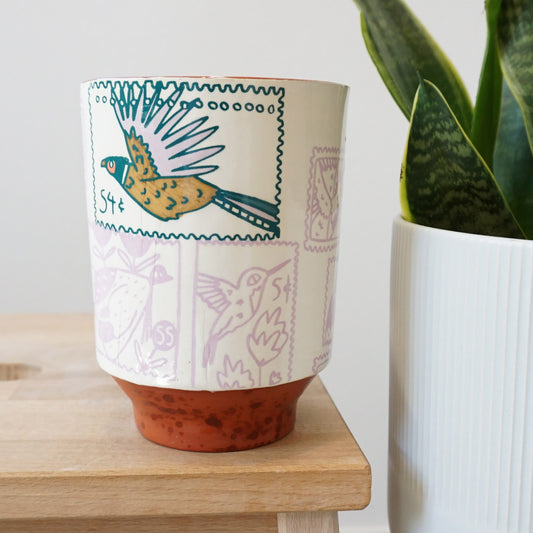Duck Stamp Loop Handle Mug