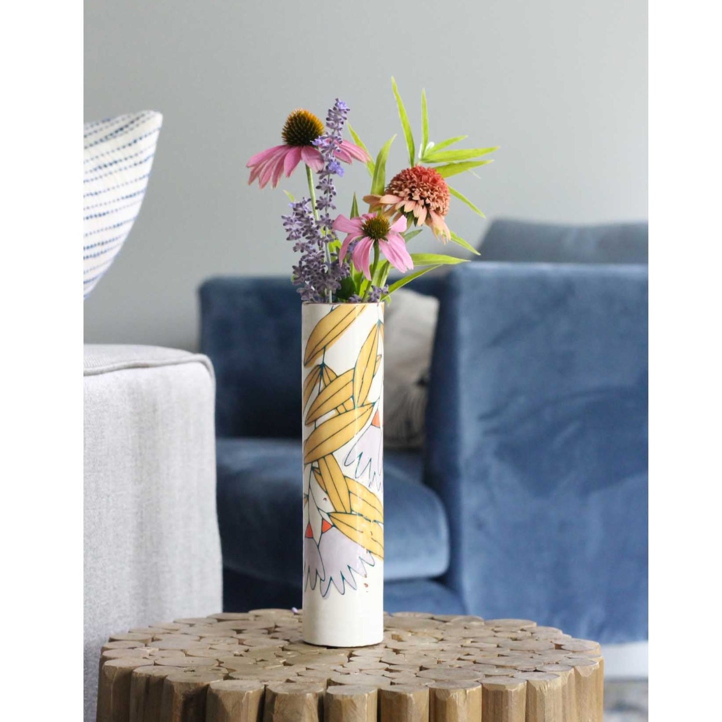 Prairie Sprig Narrow Vase