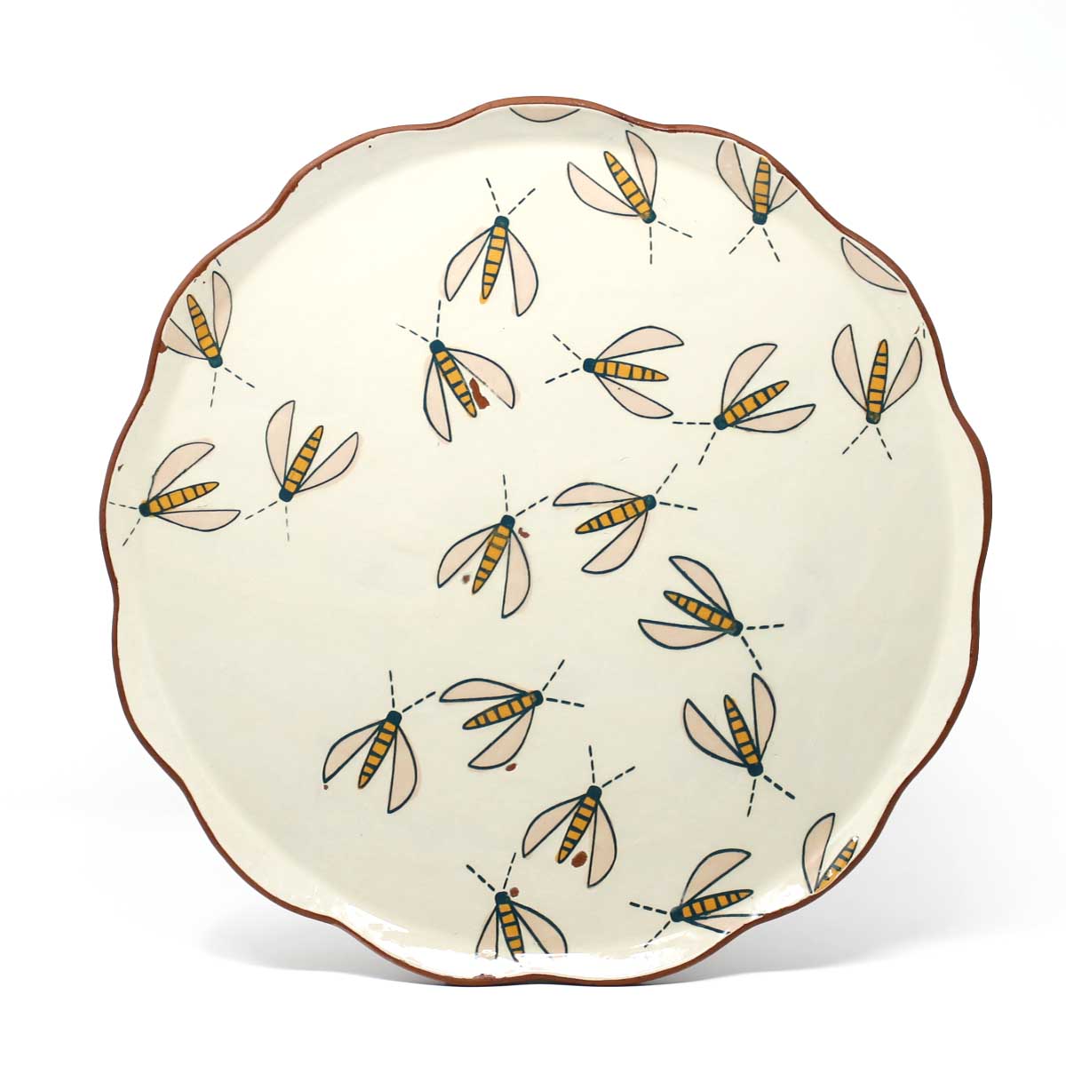 Flower Flies Large Platter
