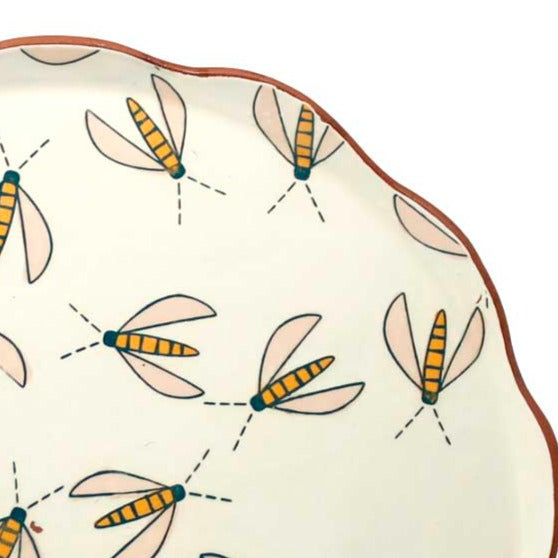Flower Flies Large Platter