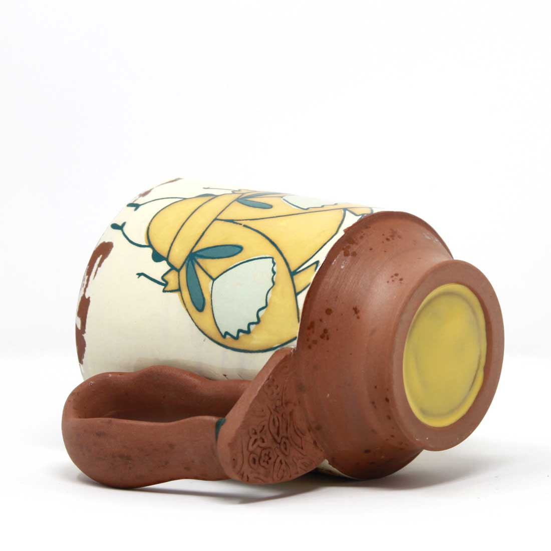 Beetle Loop Handle Mug Mustard