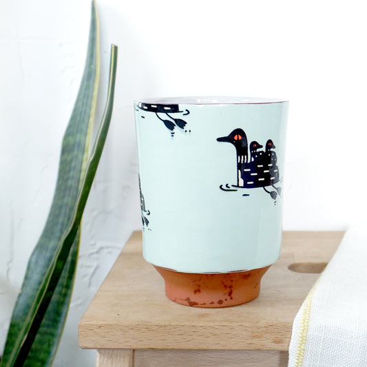 Loon Loop Handle Mug