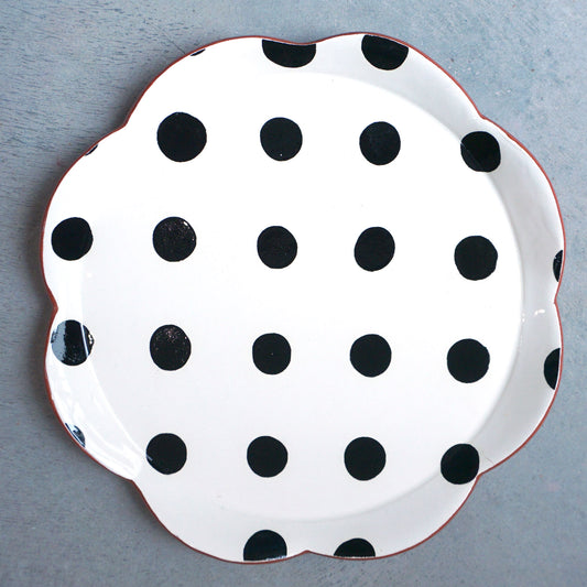 Dot Grid Salad Plate