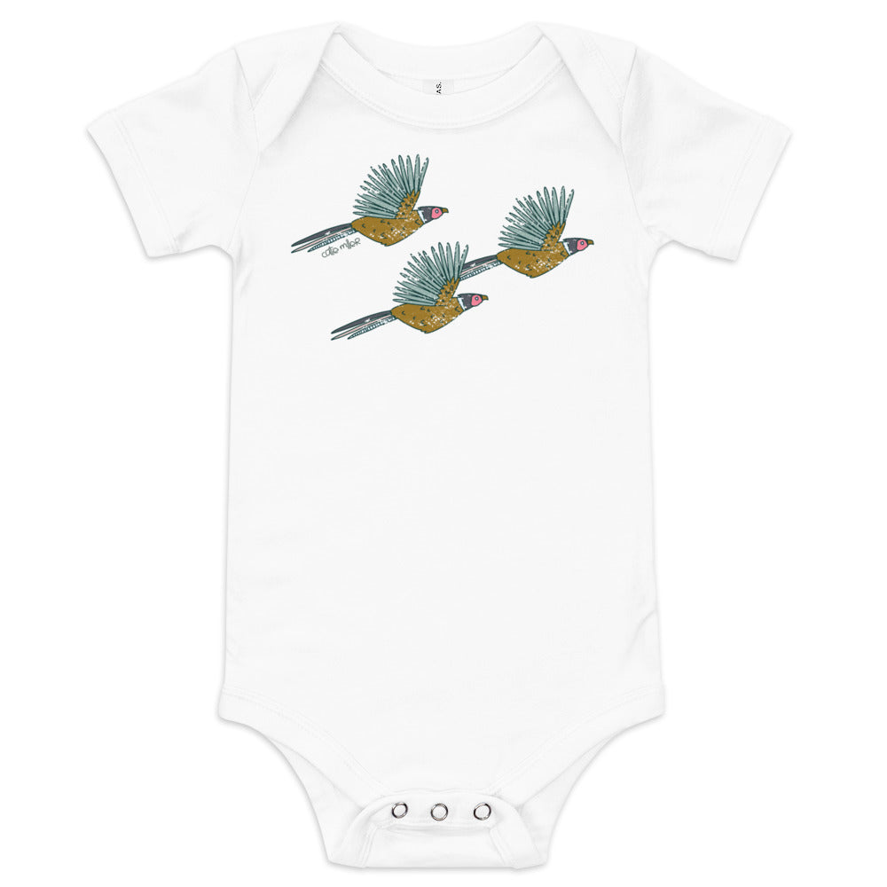 Pheasant Flying Onesie