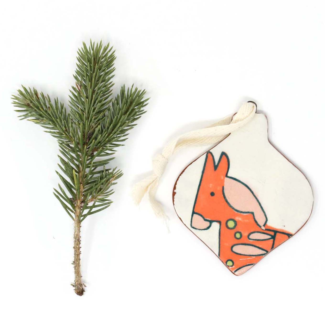 Folk Horse Holiday Ornament