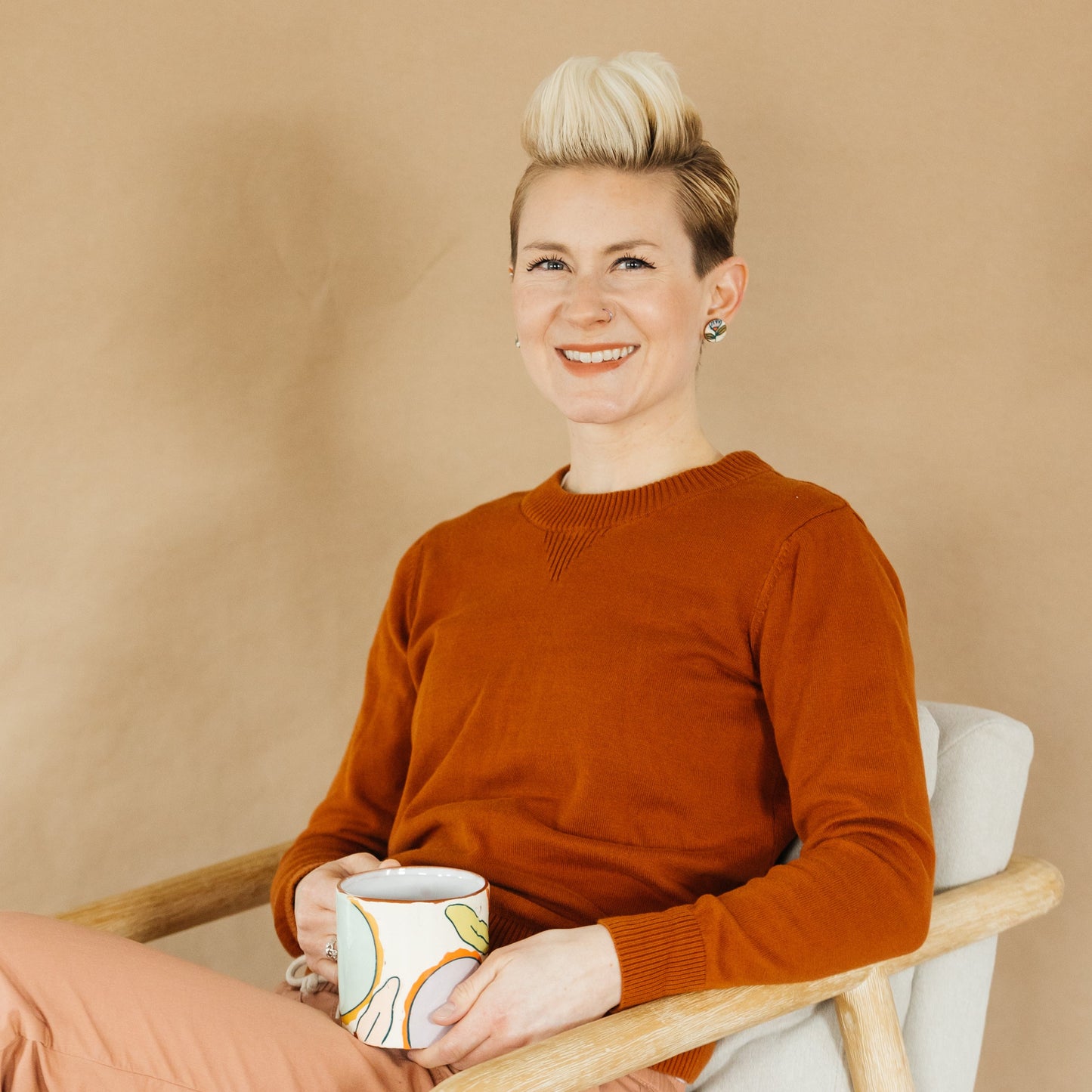 Prairie Sprig Stud Post Earrings