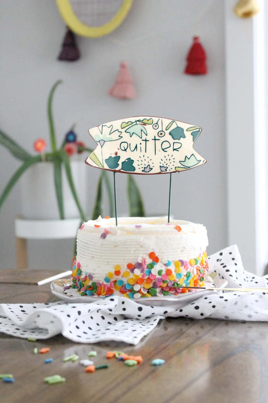 SALE CLOSE OUT: Cake Topper Quitter