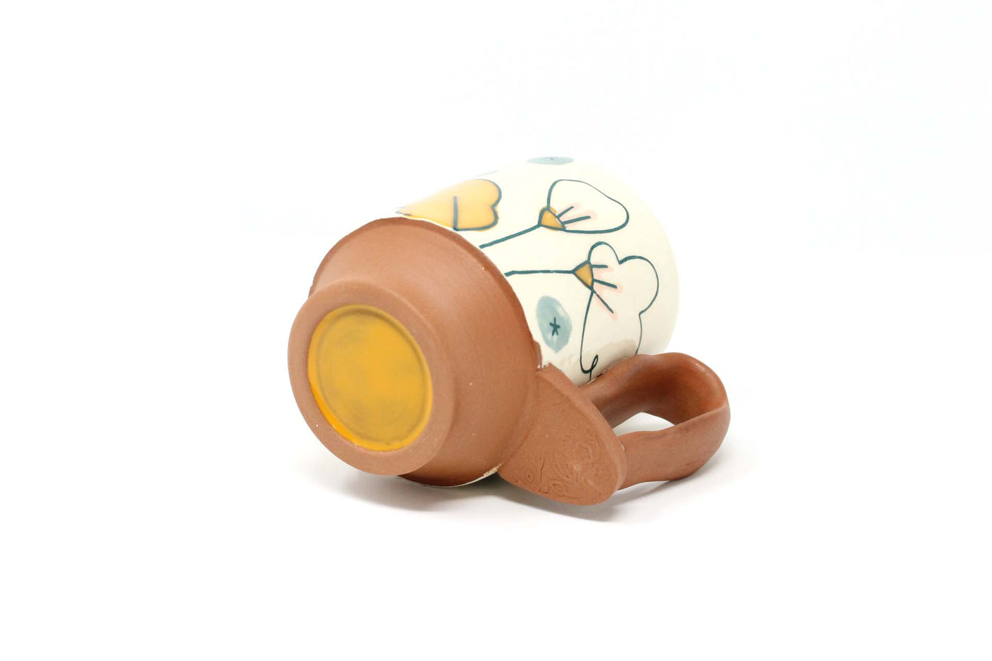 Berry Floral Loop Handle Mug