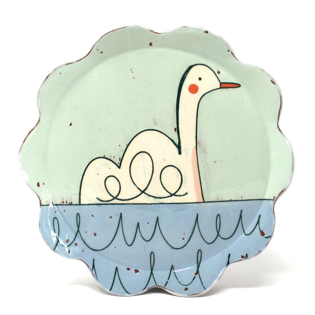 Swan Salad Plate