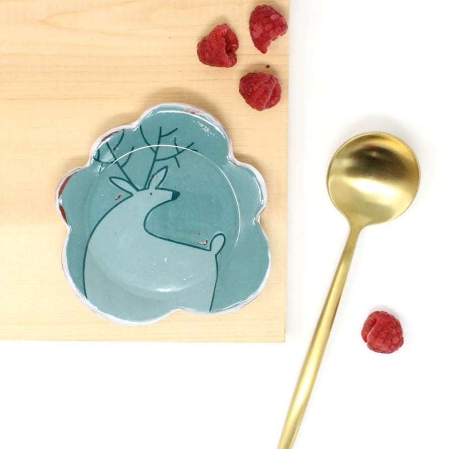 Deer Spoon Rest Teal