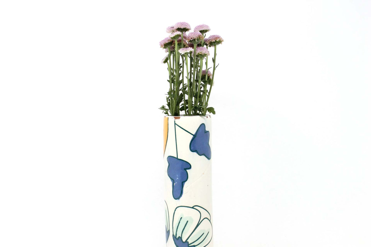 Orange Flora Narrow Vase