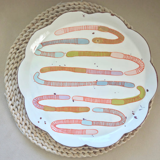SALE: Worms Dinner Plate