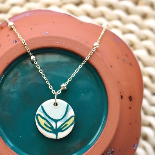Charm Necklace Bloom Mint