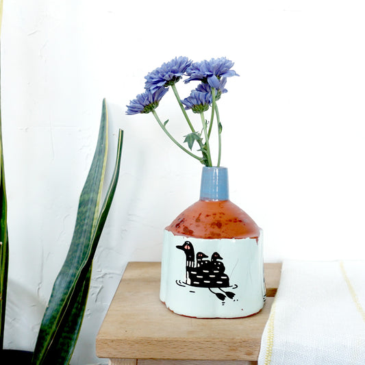 Loon Bud Vase