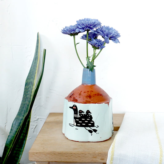 Loon Bud Vase