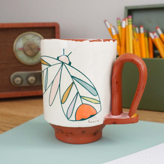 Moth Loop Handle Mug