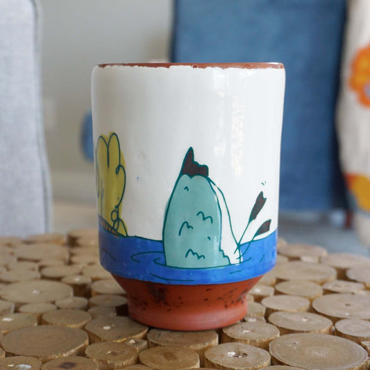 Goose Butt Loop Handle Mug