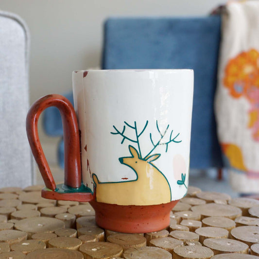 Deer Loop Handle Mug