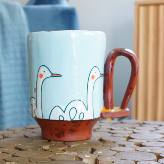 Swan Loop Handle Mug Mint