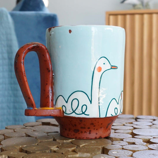 Swan Loop Handle Mug Mint