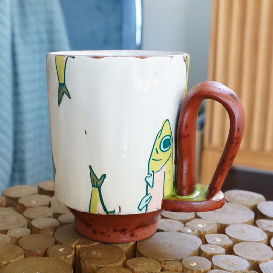 Minnow Bait Loop Handle Mug