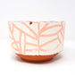 Bold Botanical Cereal Bowl Pink on White