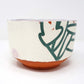 Bold Botanical Cereal Bowl Teal on White