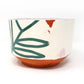 Bold Botanical Cereal Bowl Teal on White