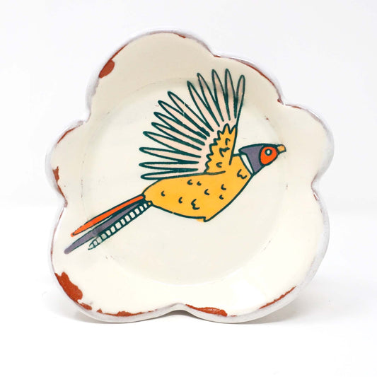 Pheasant Flying Spoon Rest Orange