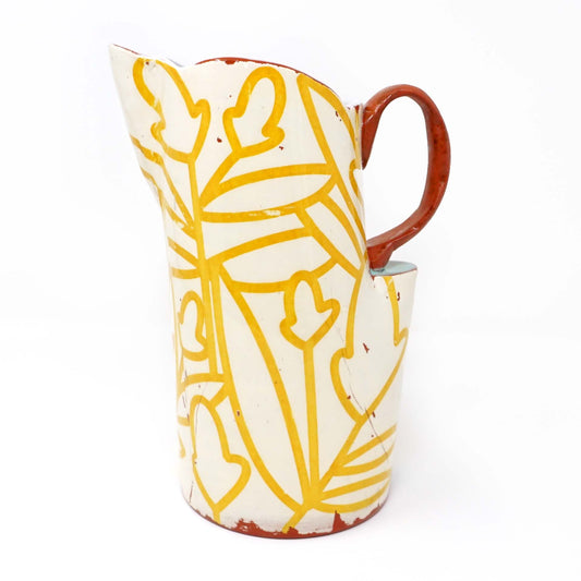Bold Botanical Pitcher Chartreuse