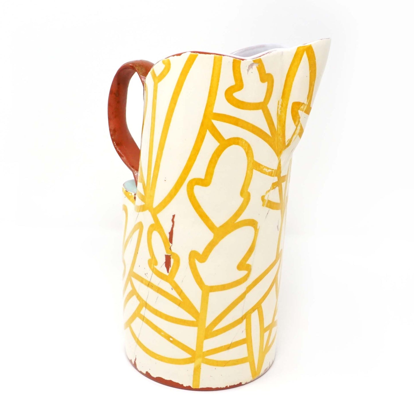 Bold Botanical Pitcher Chartreuse