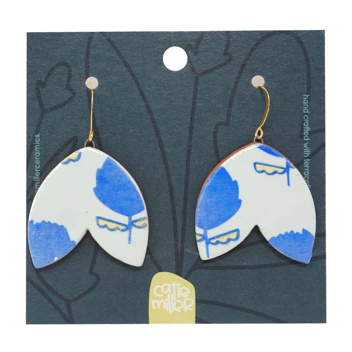 Protea Dangle Earrings Mint