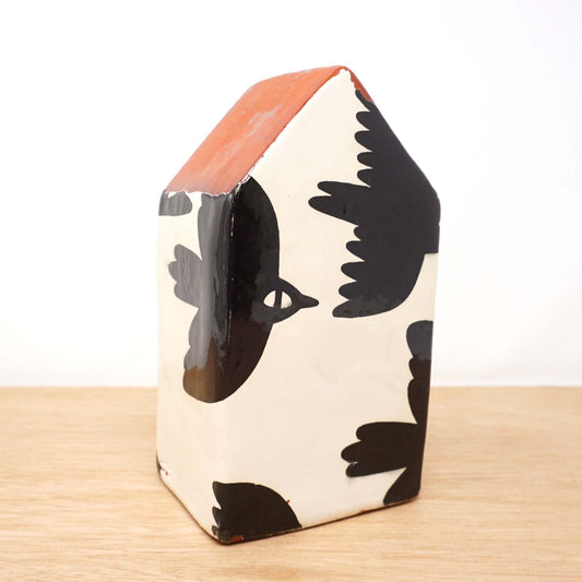 Black Birds 6" House Sculpture