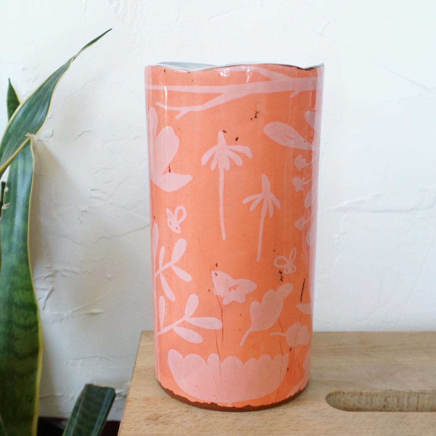 Scatterling Coral Large Vase