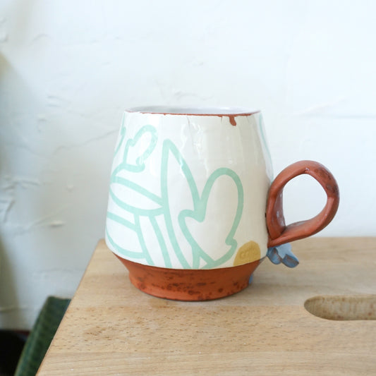 SALE: Bold Botanical Mug Mint