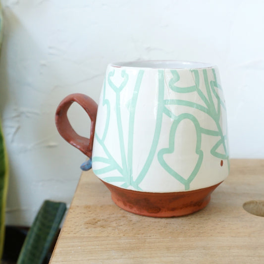 SALE: Bold Botanical Mug Mint