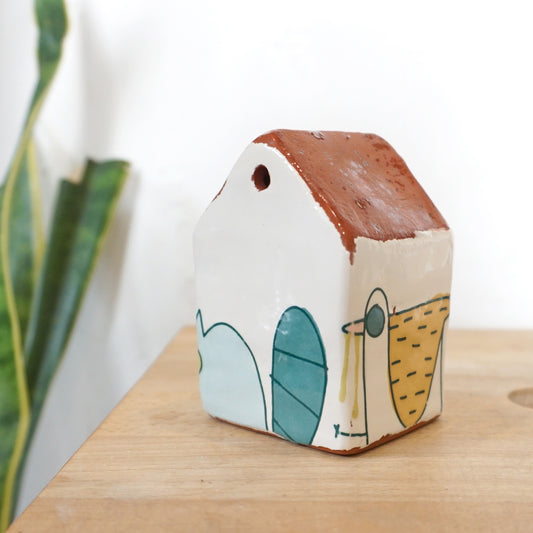 Animal Doodle 3.625" House Sculpture