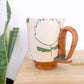 Protea Loop Handle Mug Pink
