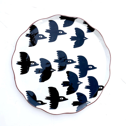 Flock Together Large Platter
