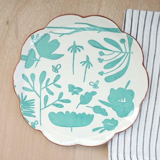 Scatterling Turquoise Dinner Plate